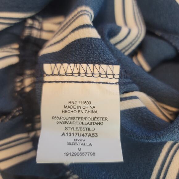 Lily Rose Navy White Stripped Business Casual Women's Jumpsuit Medium NWT - Picture 6 of 7